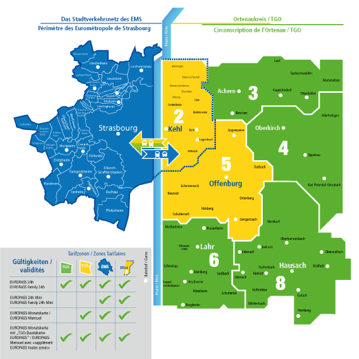 À quelles zones ai-je accès avec mon abonnement Europass ?